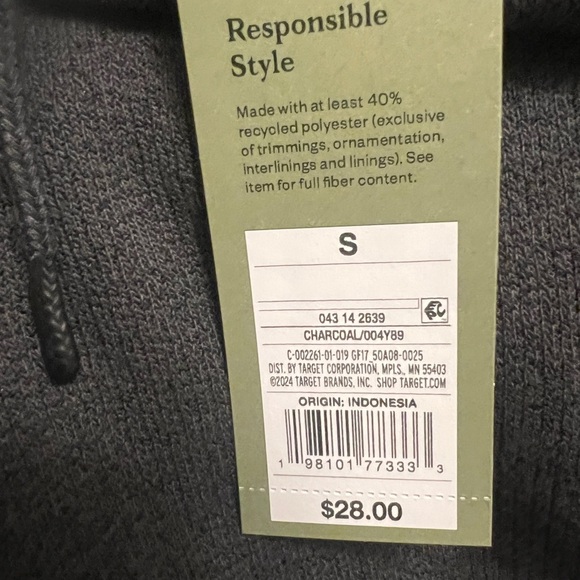 Goodfellow Hoodie Sweater Size Small 3PC - Picture 4 of 4